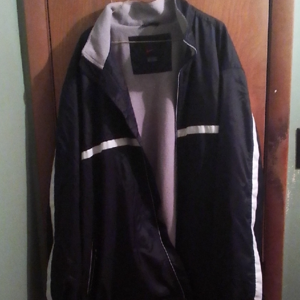 Nike Reflective Black and‎ Gray Windbreaker